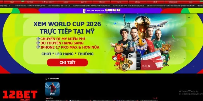 Tìm hiểu thực hư 12BET khi vào chơi